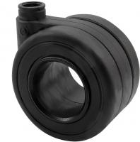 DENVER Опора колесная, прорезиненное колесо, D65 мм, без стопора, черная CST15 BLACK фото, цена 460 руб.