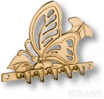 Держатель для ключей "Бабочка",цвет глянцевая латунь 00071 фото, цена 2 100 руб.