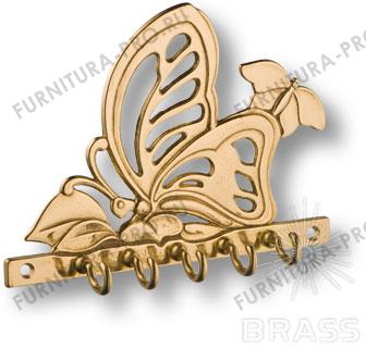 Держатель для ключей "Бабочка",цвет глянцевая латунь 00071 фото, цена 1 790 руб.