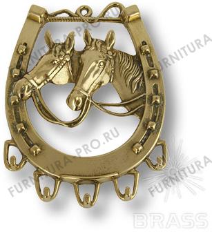 Настенная ключница "Лошадь", латунь 00069 фото, цена 4 430 руб.