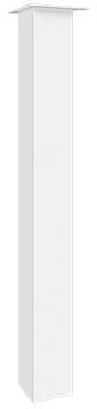 Нога для стола Выборг, h.720, отделка белый бархат (матовый) NS.06.720.9016 фото, цена 2 715 руб.
