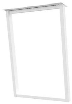 Опора для стола наклонная Фиджи, l.595, h.820, отделка белый бархат (матовый) OP.24.820.9016 фото, цена 8 090 руб.