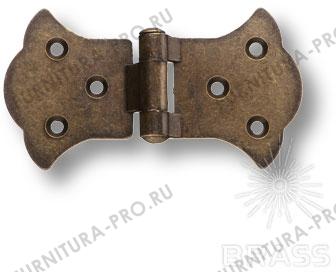 Петля карточная, цвет античная бронза 31.033.00.72 bronze hinge фото, цена 220 руб.