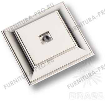 Подложка для мебельных ручек модерн, глянцевый никель 3040 0050 PN фото, цена 670 руб.