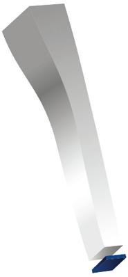Подпятник самоклеящийся 25x50мм, фетр 3.5мм коричневый (лист 18 штук)