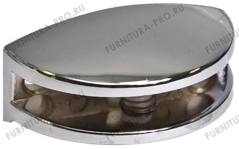 Полкодержатель для стеклянных полок толщиной 8-10 мм, хром MV16ZCR фото, цена 390 руб.