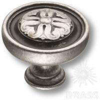 Ручка кнопка, античное серебро BU 009.35.16 фото, цена 670 руб.