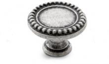 Ручка-кнопка D30мм серебро состаренное WPO.2030.030.00E8 фото, цена 430 руб.