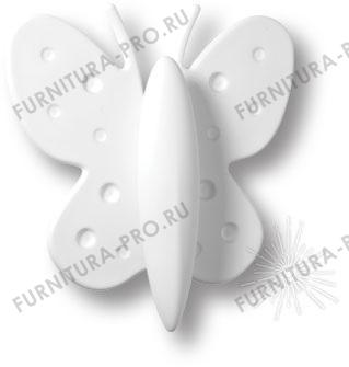Ручка кнопка детская, бабочка белая 32 мм 453032ST01 фото, цена 600 руб.