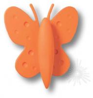 Ручка кнопка детская, бабочка оранжевая 32 мм 453032ST08 фото, цена 600 руб.