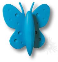 Ручка кнопка детская, бабочка синяя 32 мм 453032ST05 фото, цена 600 руб.