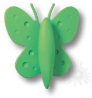 Ручка кнопка детская, бабочка зеленая 32 мм 453032ST06 фото, цена 600 руб.