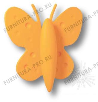 Ручка кнопка детская, бабочка желтая 32 мм 453032ST07 фото, цена 600 руб.