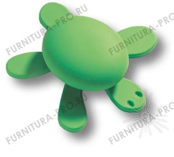 Ручка кнопка детская, черепаха зеленая 456025ST06 фото, цена 540 руб.