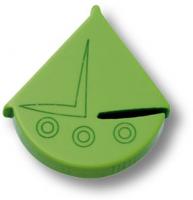 Ручка кнопка детская, кораблик зеленый 604VE фото, цена 565 руб.