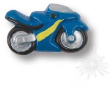 Ручка кнопка детская, мотоцикл синий 355AZ фото, цена 970 руб.