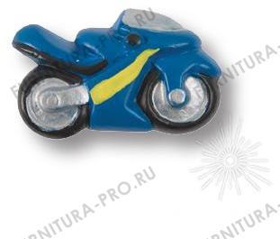 Ручка кнопка детская, мотоцикл синий 355AZ фото, цена 970 руб.