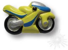 Ручка кнопка детская, мотоцикл желтый 355AM фото, цена 970 руб.