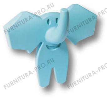 Ручка кнопка детская, слон голубой 463025ST03 фото, цена 585 руб.