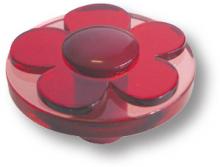 Ручка кнопка детская, цветок красный 679RJ фото, цена 1 085 руб.