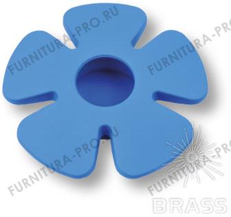 Ручка кнопка детская, цветок синий 435025ST05 фото, цена 530 руб.