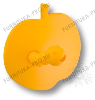 Ручка кнопка детская, яблоко желтое с желтым червячком 461025ST07ST07 фото, цена 615 руб.