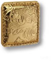 Ручка кнопка эксклюзивная коллекция, золотая кожа с растительным орнаментом 1003.0050.021.174 фото, цена 3 130 руб.