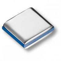 Ручка кнопка, глянцевый хром с синей вставкой 429025MP02PL12 фото, цена 540 руб.