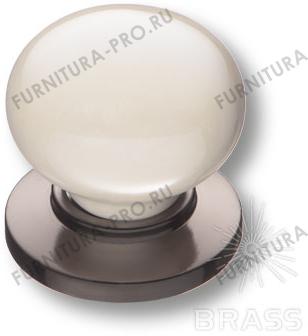 Ручка кнопка керамика с металлом, перламутровый/графит 3005-70-L PEARL фото, цена 460 руб.