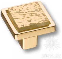 Ручка кнопка квадратная, эксклюзивная коллекция, глянцевое золото 24K 15.320.00 VS 05 19 фото, цена 1 305 руб.