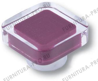 Ручка кнопка квадратная, фиолетовый 697MO фото, цена 1 225 руб.