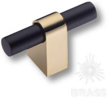 Ручка кнопка модерн, глянцевое золото/чёрный 8966 0008 GL-AL6 фото, цена 760 руб.