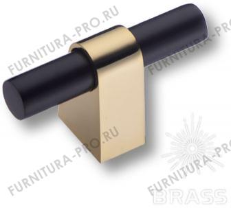 Ручка кнопка модерн, глянцевое золото/чёрный 8966 0008 GL-AL6 фото, цена 760 руб.