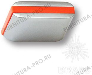 Ручка-кнопка модерн, глянцевый хром с оранжевой вставкой 429025MP02PL09 фото, цена 540 руб.