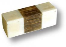 Ручка кнопка, натуральная кость, дополненная вставками из древесины 147A3 фото, цена 715 руб.