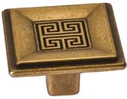Ручка-кнопка "Ника", отделка бронза античная красная 25.622.C000.23 фото, цена 310 руб.