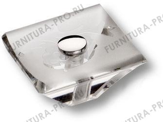 Ручка кнопка, пластик глянцевый хром 0794-005 фото, цена 2 225 руб.