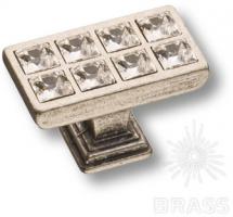 Ручка кнопка с кристаллами Swarovski, античное серебро 15.349.00.SWA.16 фото, цена 2 095 руб.