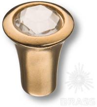 Ручка кнопка с кристаллом эксклюзивная коллекция, глянцевое золото 1393.0016.024.183 фото, цена 365 руб.