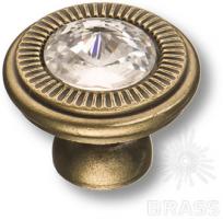 Ручка кнопка с кристаллом Swarovski, античная бронза 25.319.25.SWA.12 фото, цена 850 руб.
