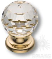 Ручка кнопка с кристаллом Swarovski эксклюзивная коллекция, глянцевое золото 9932-100 фото, цена 5 175 руб.