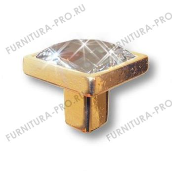 Ручка кнопка с кристаллом Swarovski, глянцевое золото 24K 15.320.00.SWA.19 фото, цена 1 835 руб.