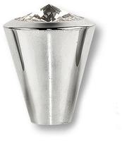 Ручка кнопка с кристаллом Swarovski, глянцевый хром 25.355.24.SWA.07 фото, цена 1 575 руб.
