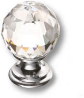 Ручка кнопка с кристаллом Swarovski, глянцевый хром 9933-400 фото, цена 2 995 руб.