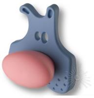 Ручка кнопка, синий медвежонок с розовым носом 485025ST03/ST02 фото, цена 525 руб.
