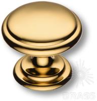 Ручка кнопка современная классика, глянцевое золото 0720-003-2 фото, цена 2 565 руб.