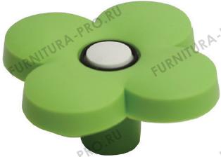 Ручка-кнопка “Цветок зеленый” MC 003.G фото, цена 110 руб.