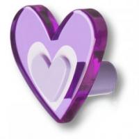 Ручка-кнопка в форме сердца, цвет фиолетовый 666MOX фото, цена 935 руб.