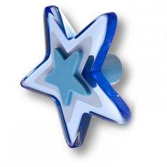 Ручка-кнопка в форме звезды, цвет голубой 667AZX фото, цена 1 000 руб.