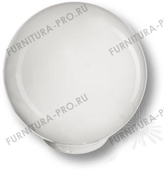 Ручка кнопка, выполнена в форме шара, цвет белый глянцевый 626BL фото, цена 125 руб.